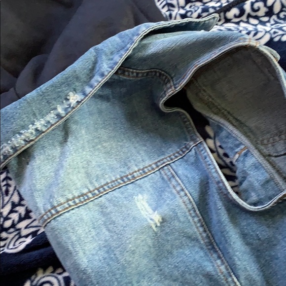 Blue jean hoodie vest - Picture 3 of 3